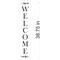 38.75-Inch Welcome Tall Wall Stencil | 3791 by Designer Stencils | Word &#x26; Phrase Stencils | Reusable Art Craft Stencils for Painting on Walls, Canvas, Wood | Reusable Plastic Paint Stencil for Home Makeover | Easy to Use &#x26; Clean Art Stencil